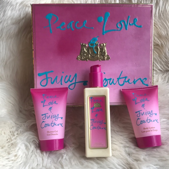 Peace love juicy couture lotion and shower gel set - Picture 1 of 4